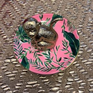 NWT Lily Pulitzer monkey ring holder